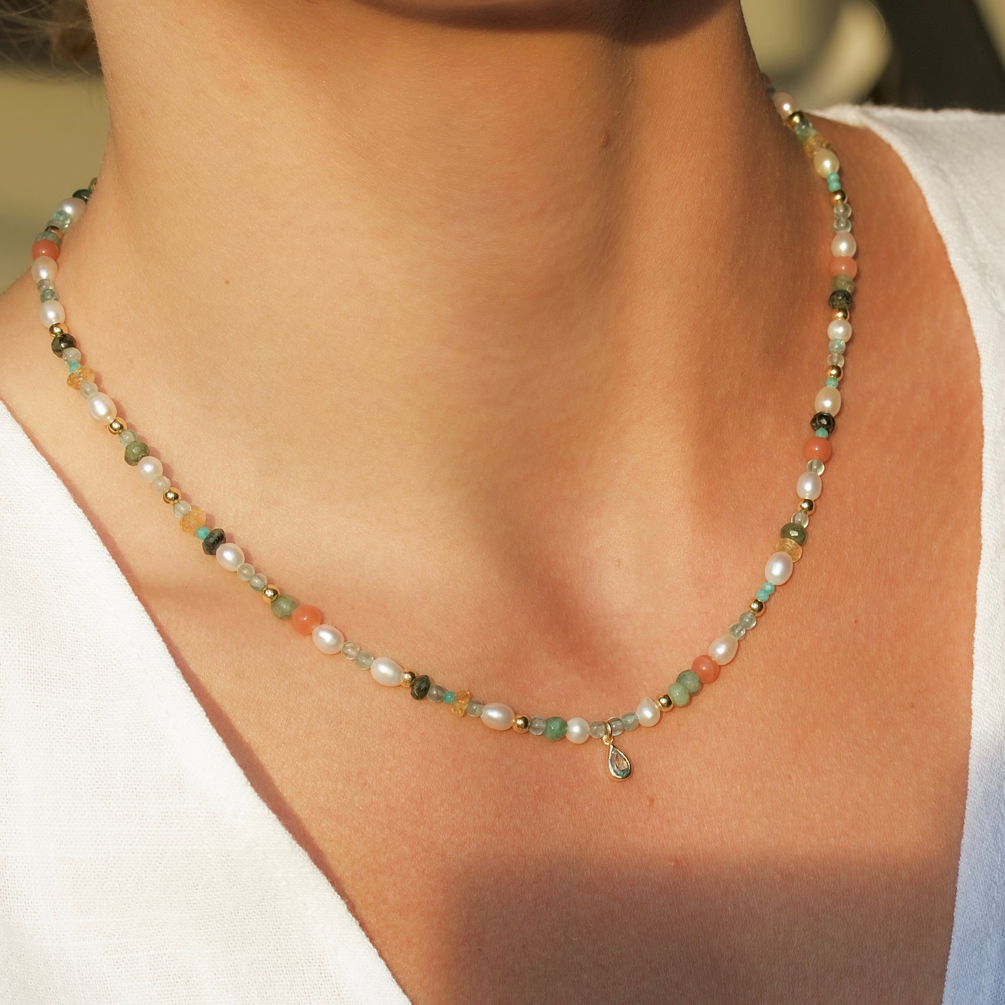 Water Drop💧 Pure Pearl Necklace