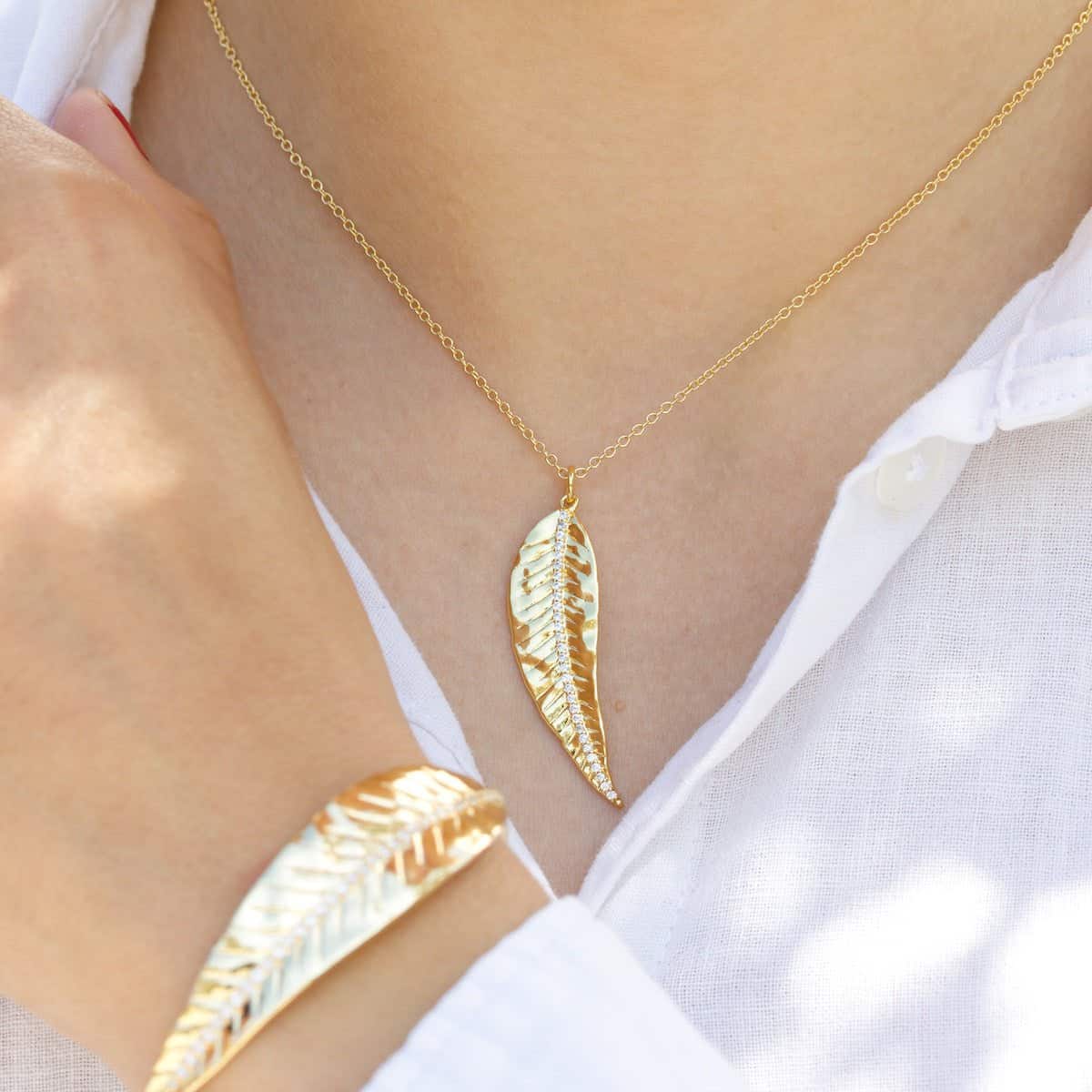 Ashok Leaf Necklace