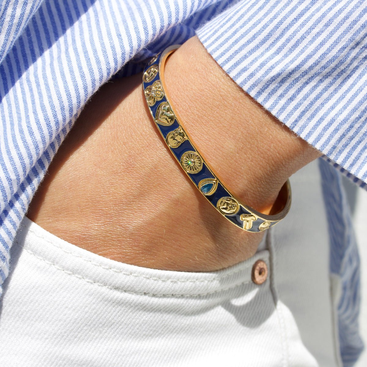 Global Goals Bangle Blue