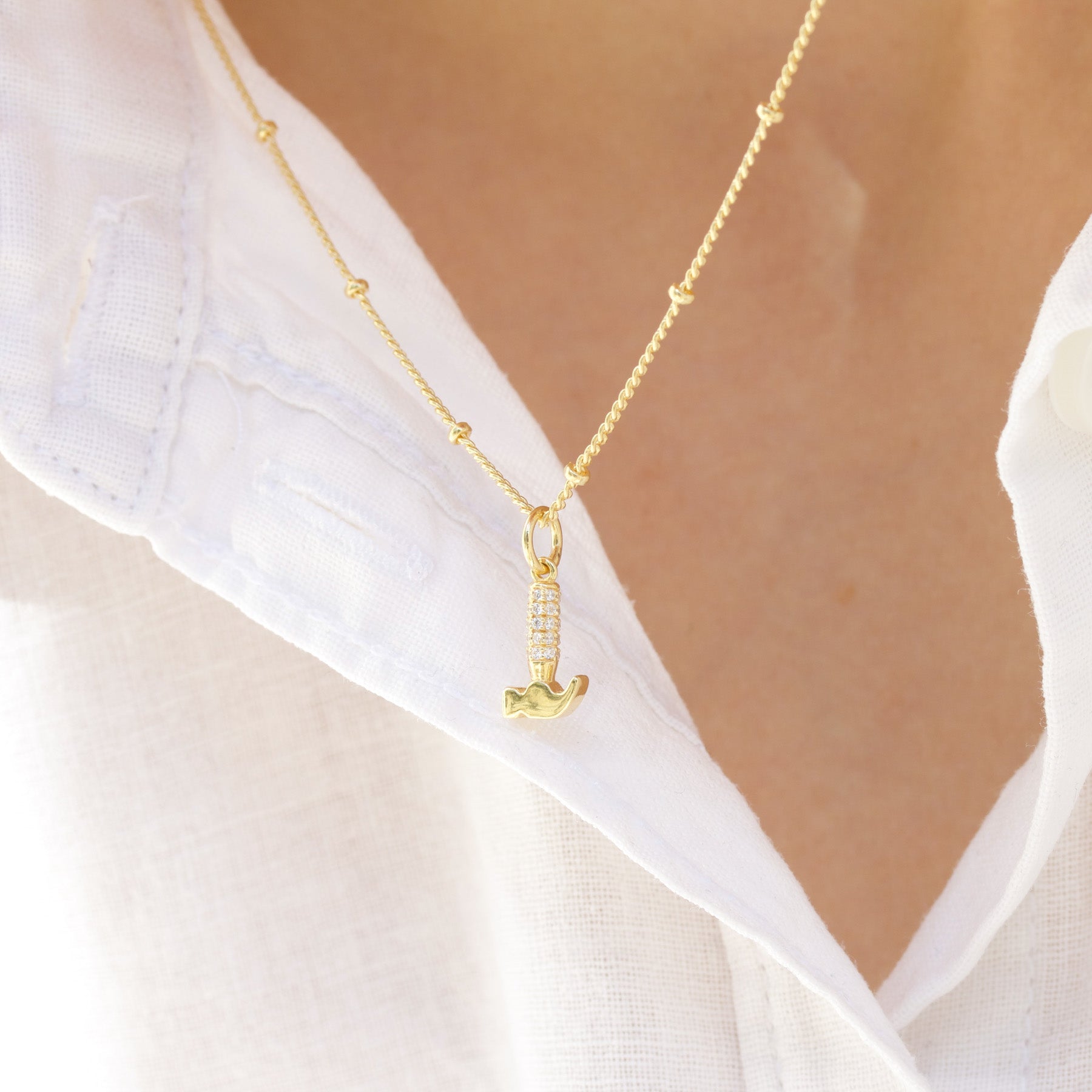 Hammer Necklace Diamond