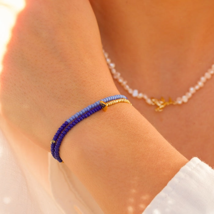 Heartbeat Wrap Bead Bracelet
