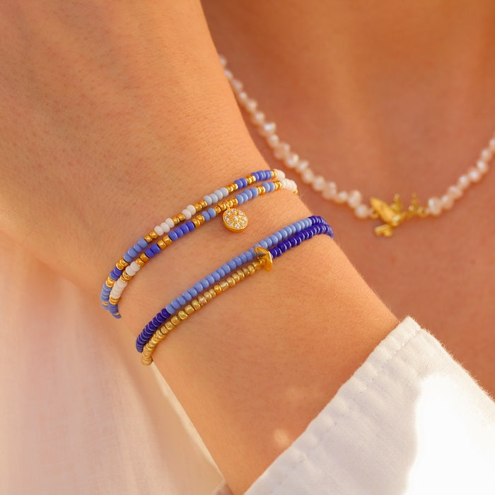 Heartbeat Wrap Bead Bracelet