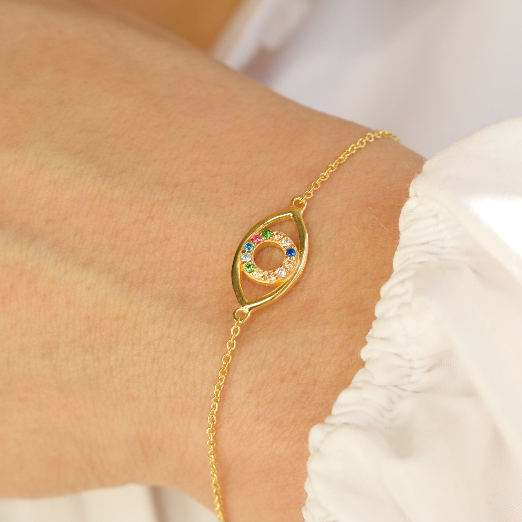 Rainbow Eye Bracelet