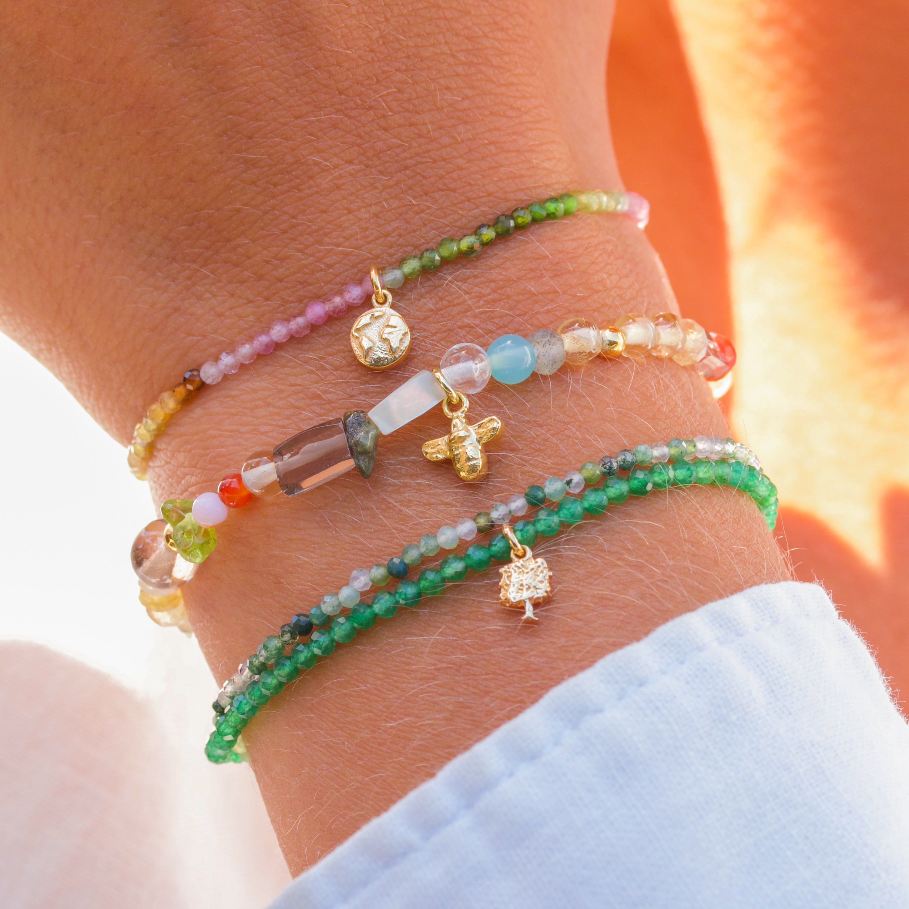 'Bee the Change' 🐝 Pearl Bracelet