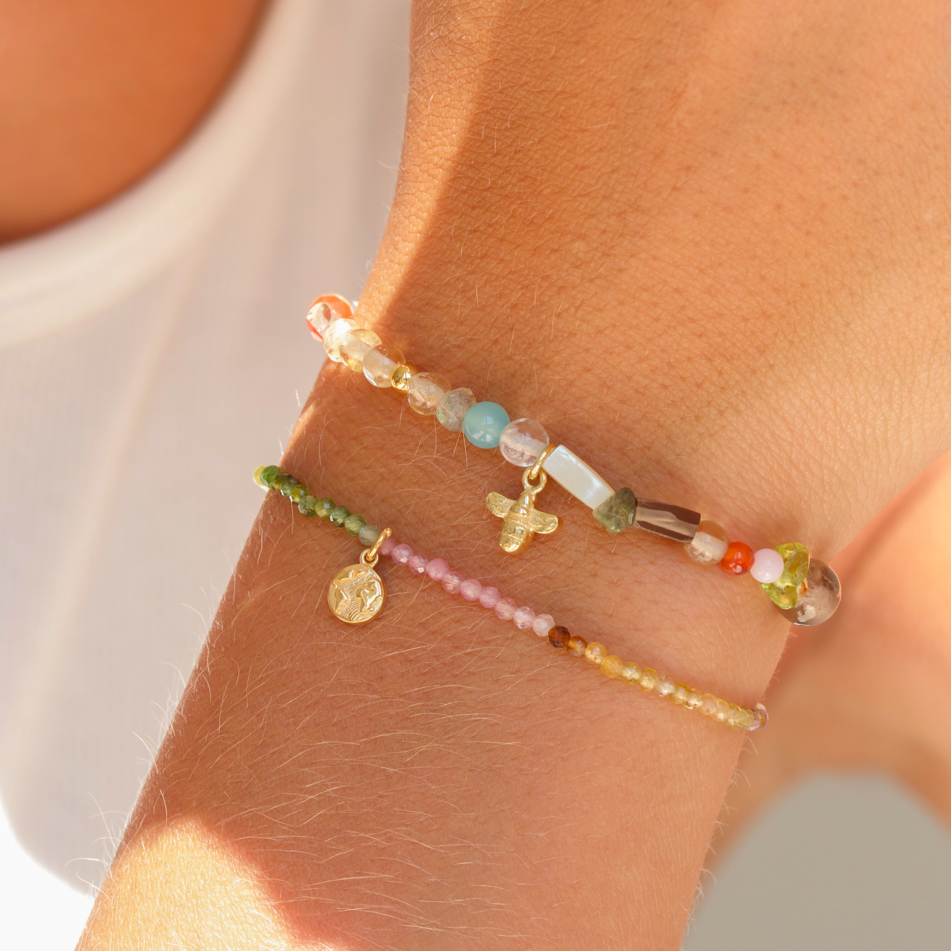 Mother Earth 🌍 Tourmaline Bead Bracelet