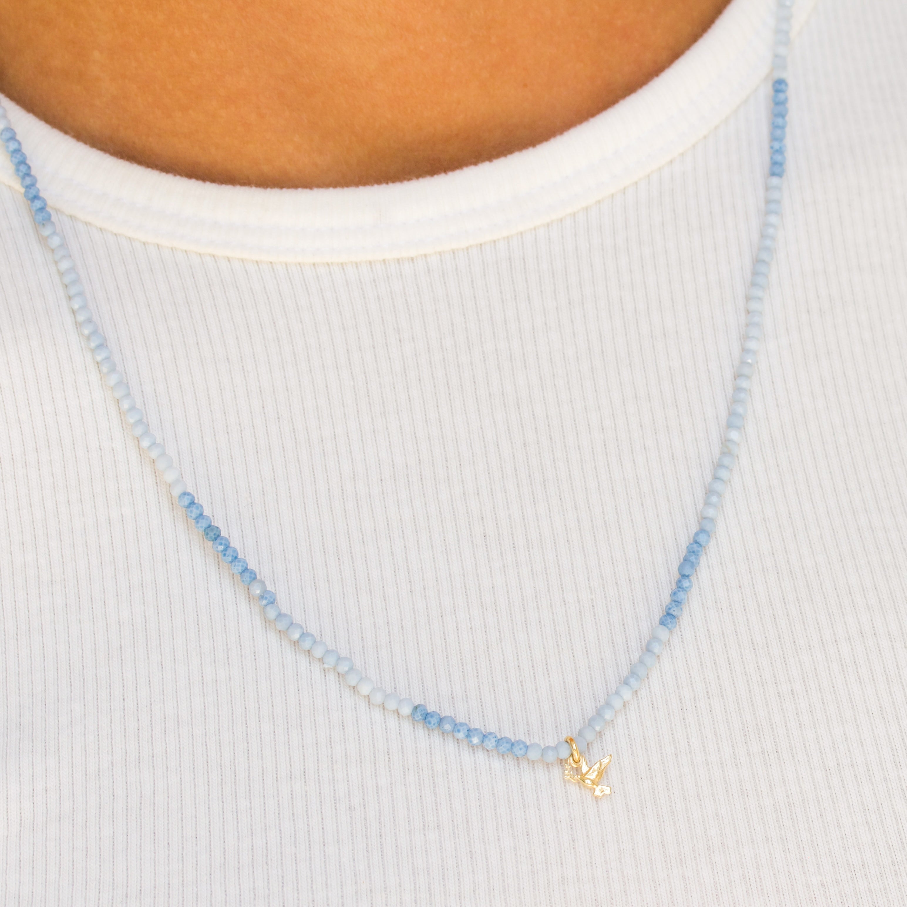 Fred 🕊️ Blue Wrap Pearl Bracelet and Necklace