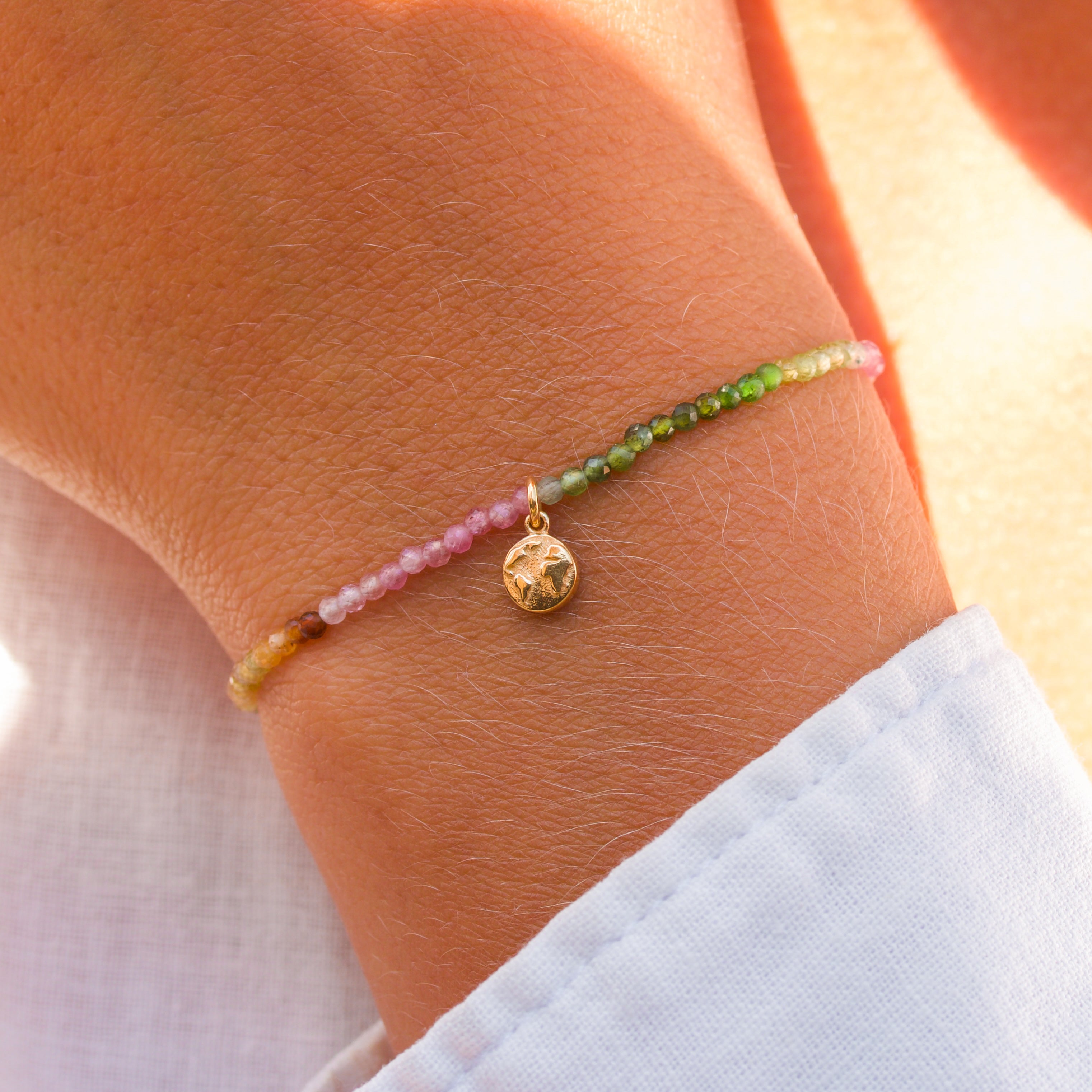 Mother Earth 🌍 Tourmaline Bead Bracelet