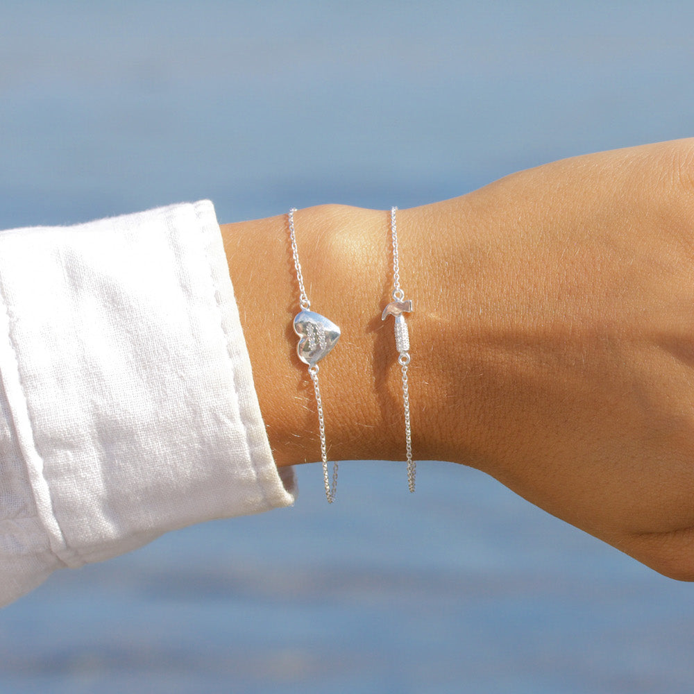 Hammer Bracelet Diamond Sterling Silver