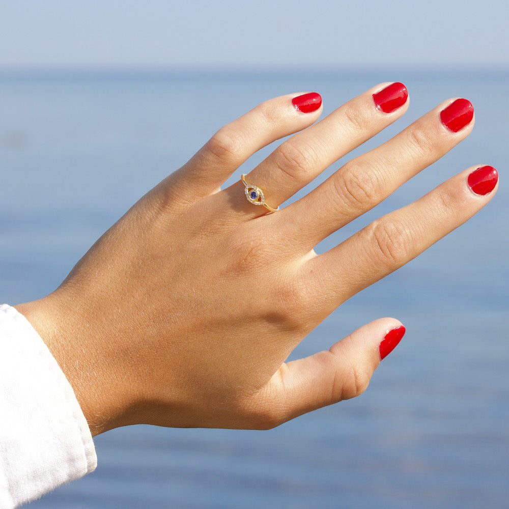 Sparkly Eye Ring