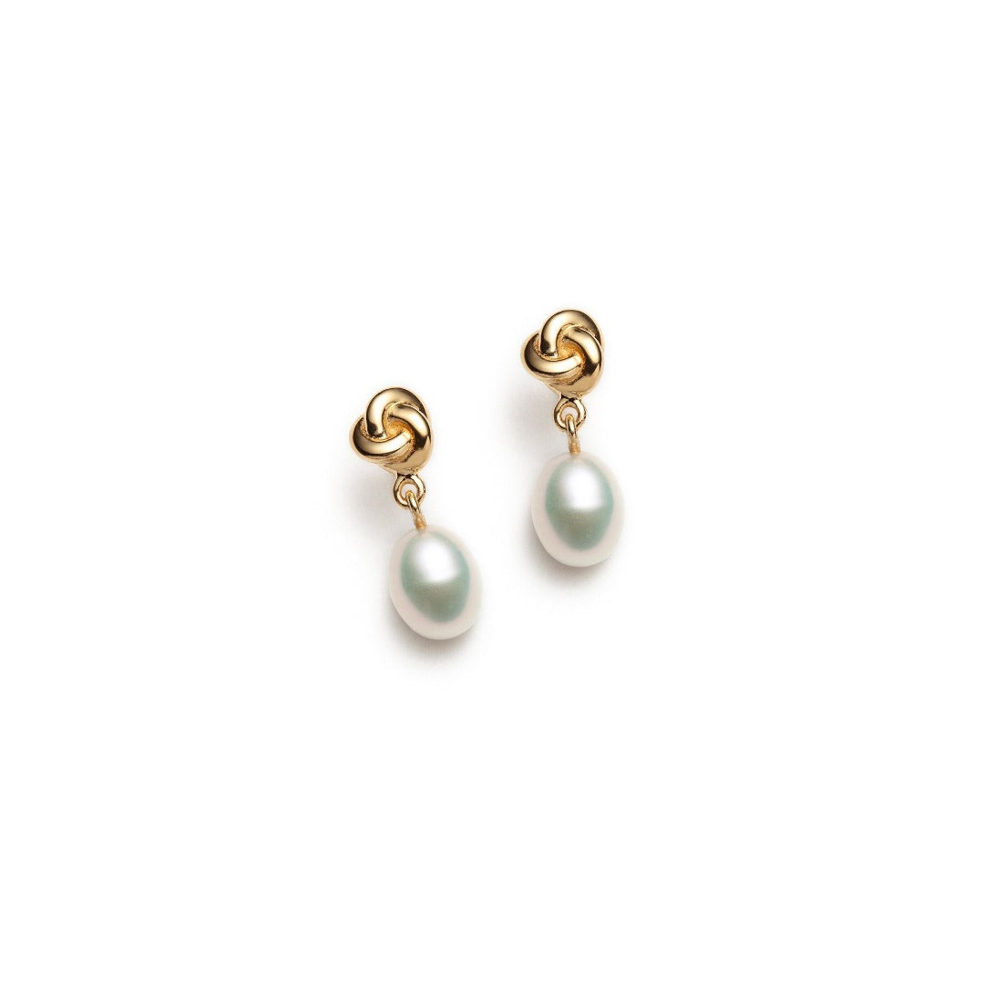 Knot Pearl Earring