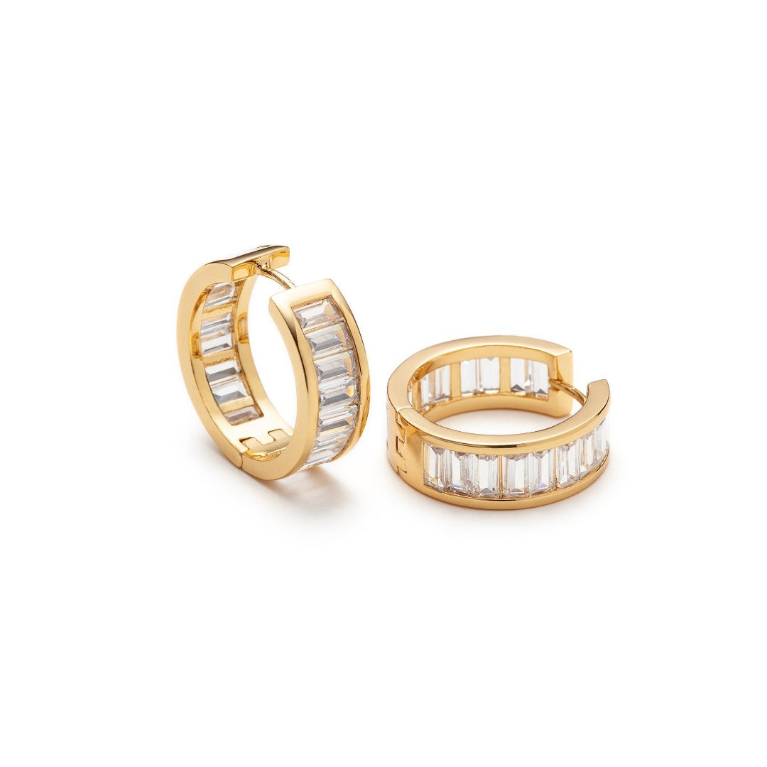 Crystal Hoop Earrings - With Love Darling