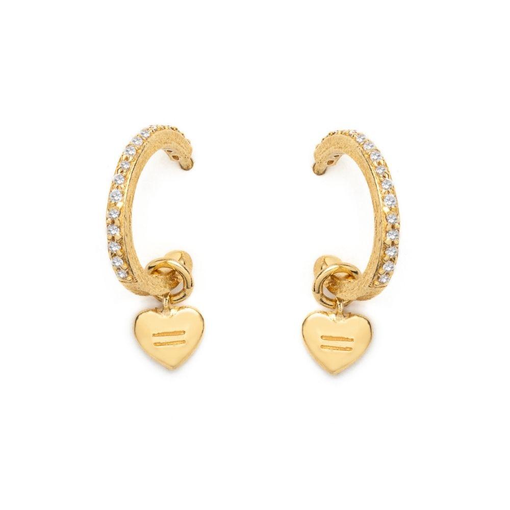 Equality Heart Hoops - With Love Darling