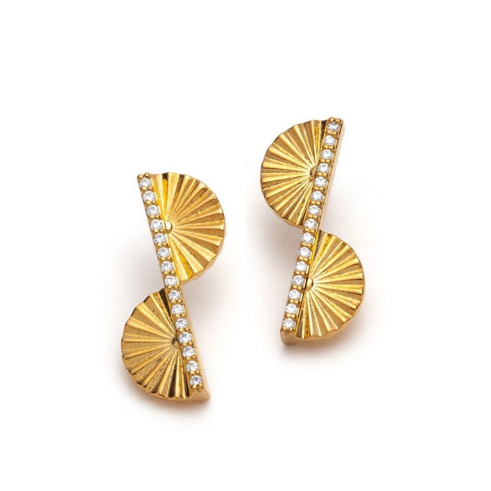 Fan Leaf Earrings - With Love Darling