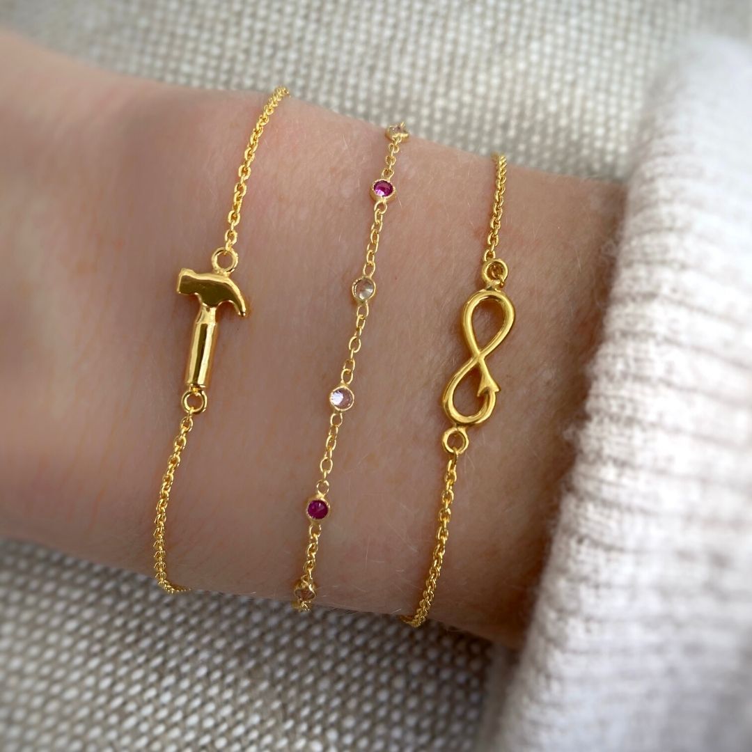 Hammer Bracelet Diamond - With Love Darling