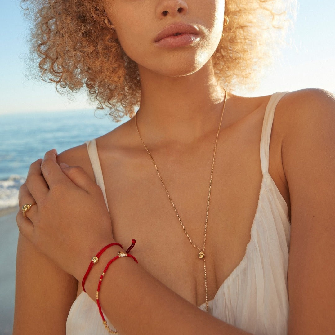 Knot Lariat Necklace - With Love Darling