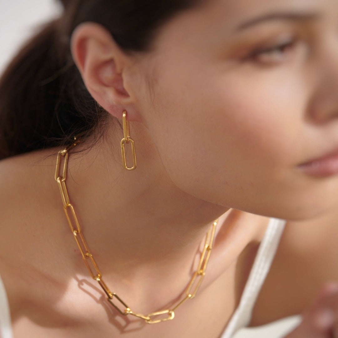 Mia Two Link Earrings - With Love Darling