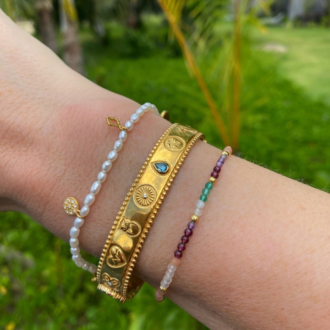 Multicolour Beaded Bracelet - With Love Darling