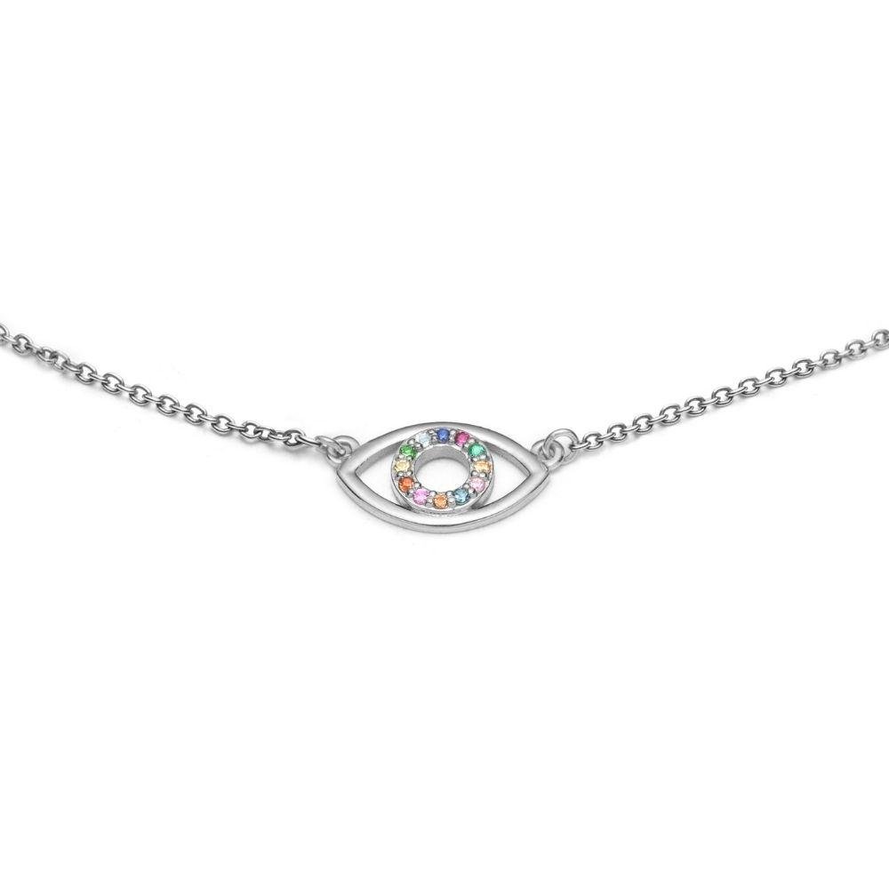 Rainbow Eye Necklace - With Love Darling