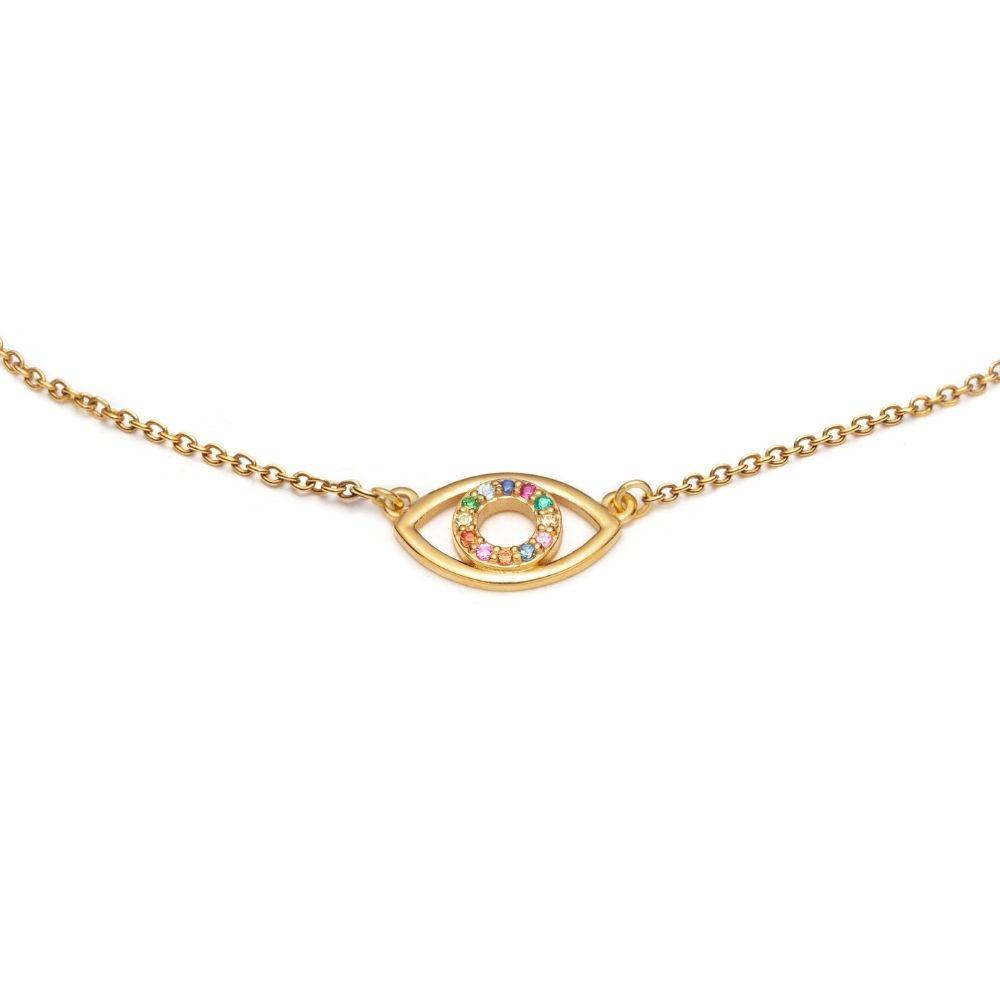 Rainbow Eye Necklace - With Love Darling