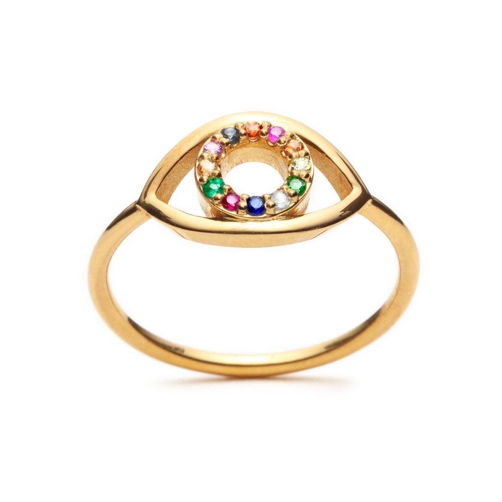 Rainbow Eye Ring - With Love Darling