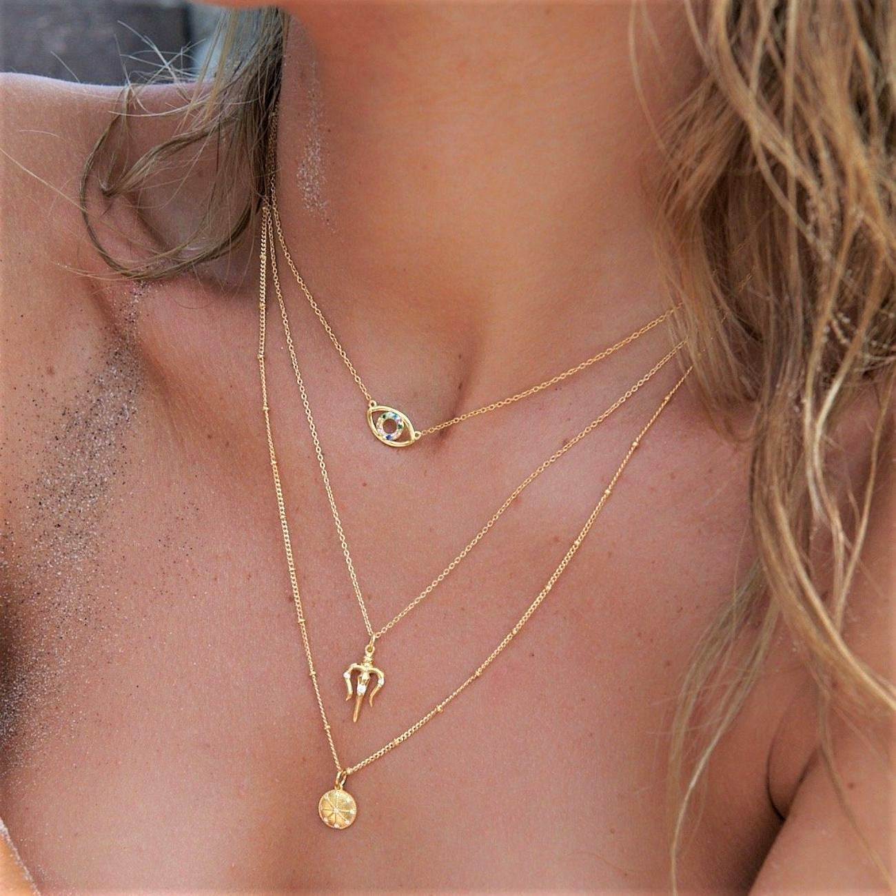 Rainbow Eye Necklace