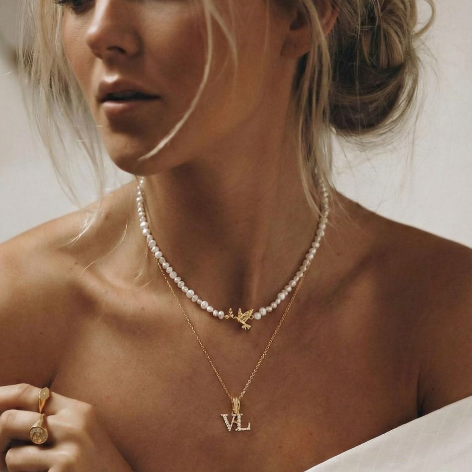 Peace 🕊️ Pearl Necklace