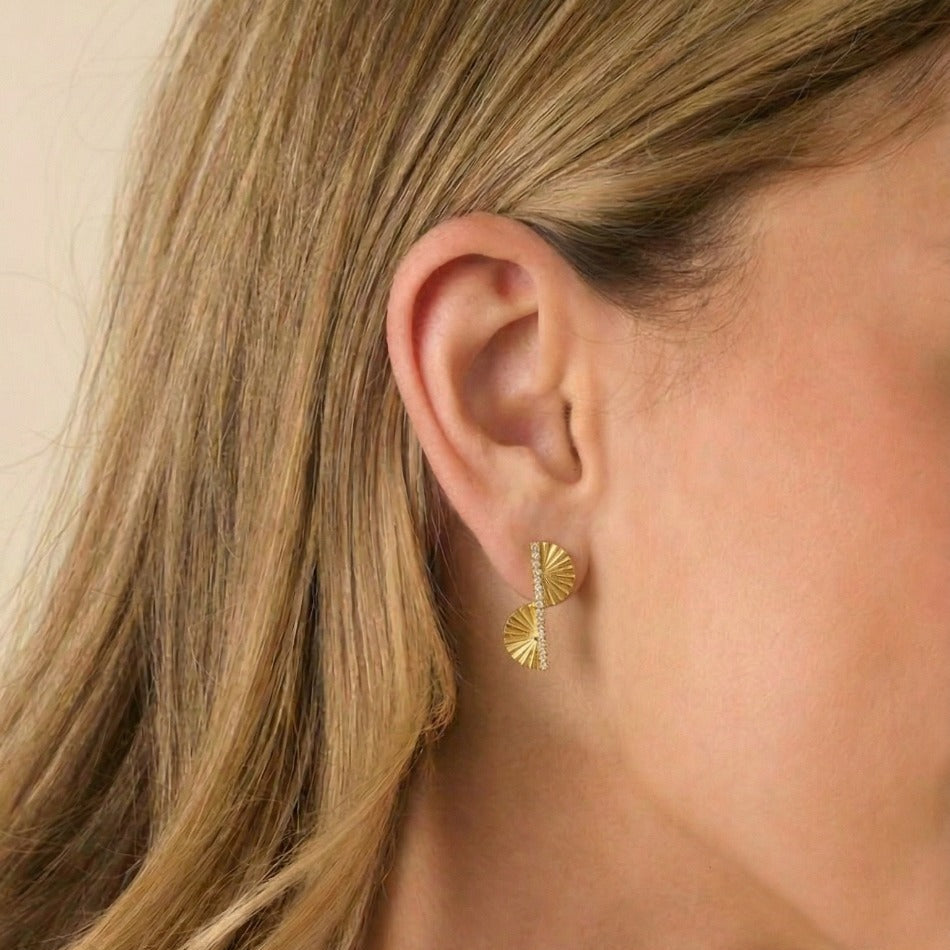 Fan Leaf Earrings
