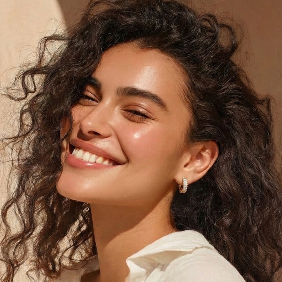 Crystal Hoop Earrings