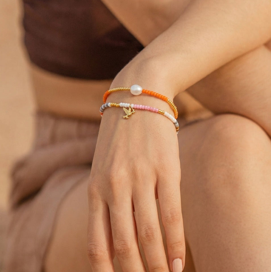Sunset Pearl Bracelet