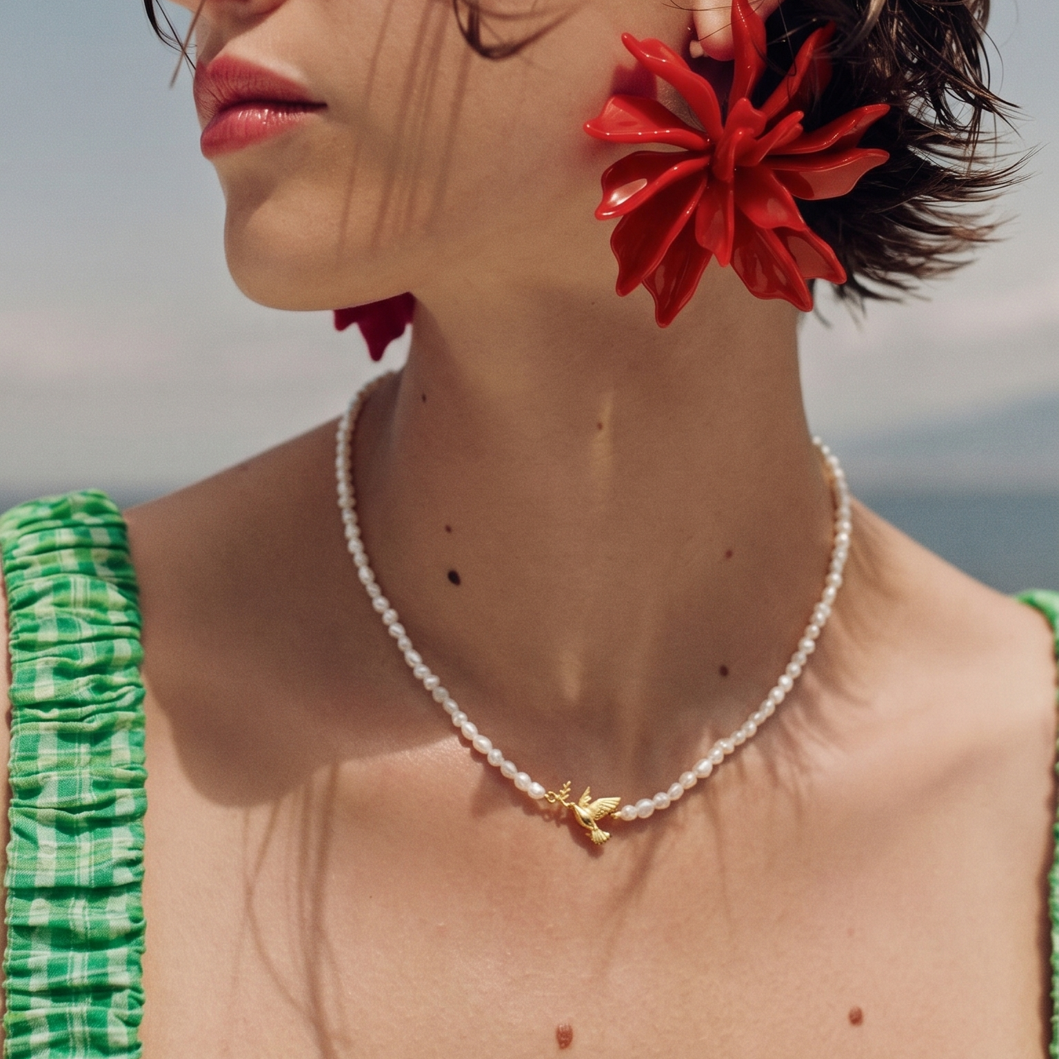 Peace 🕊️ Pearl Necklace