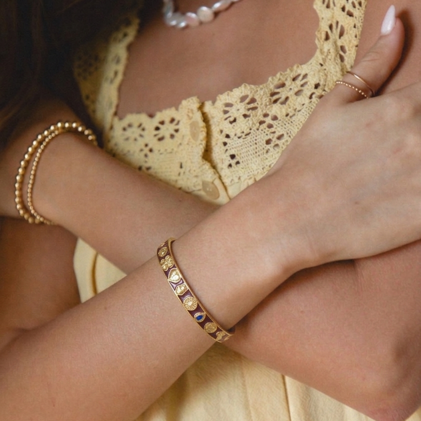 Global Goal Bangle Burgundy