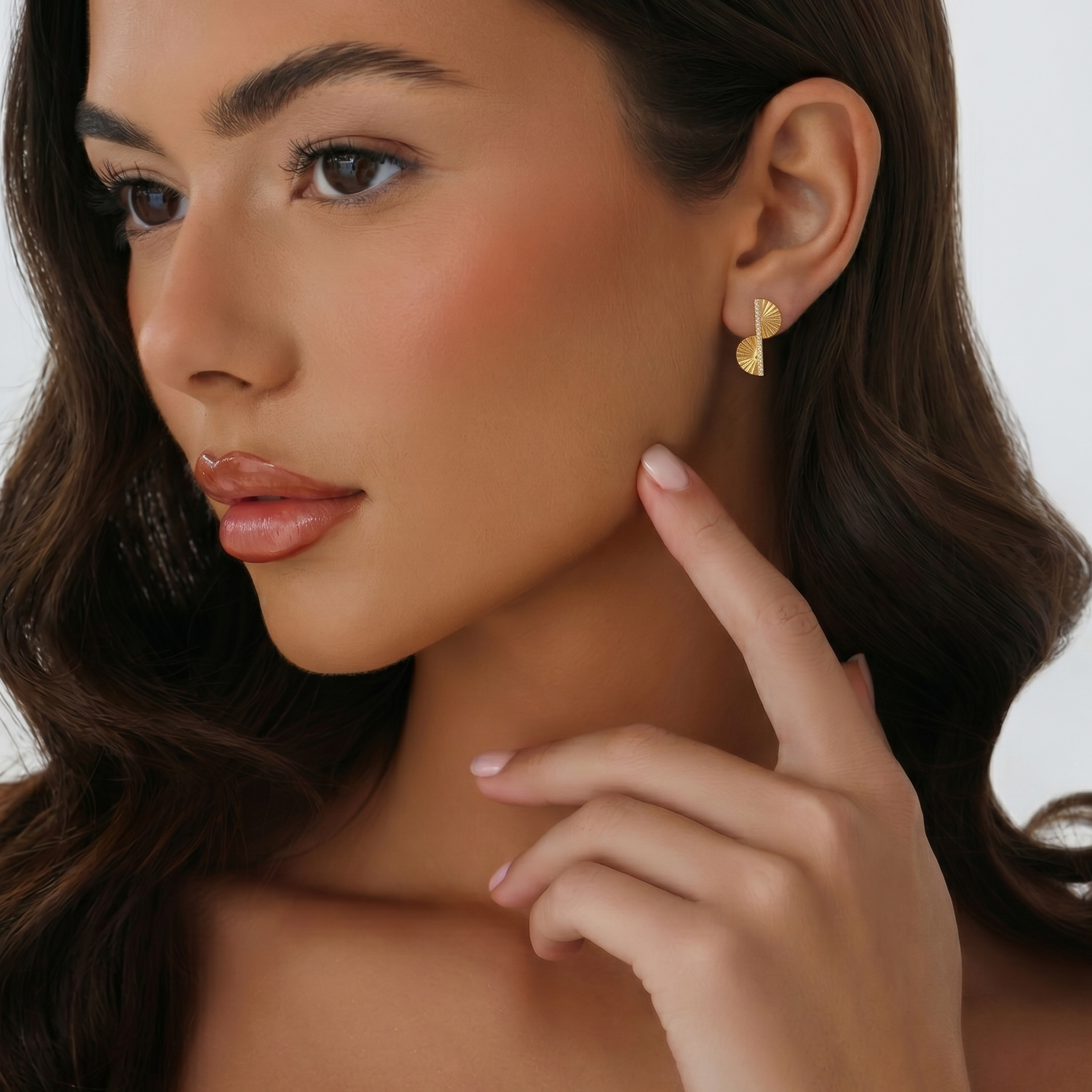 Fan Leaf Earrings