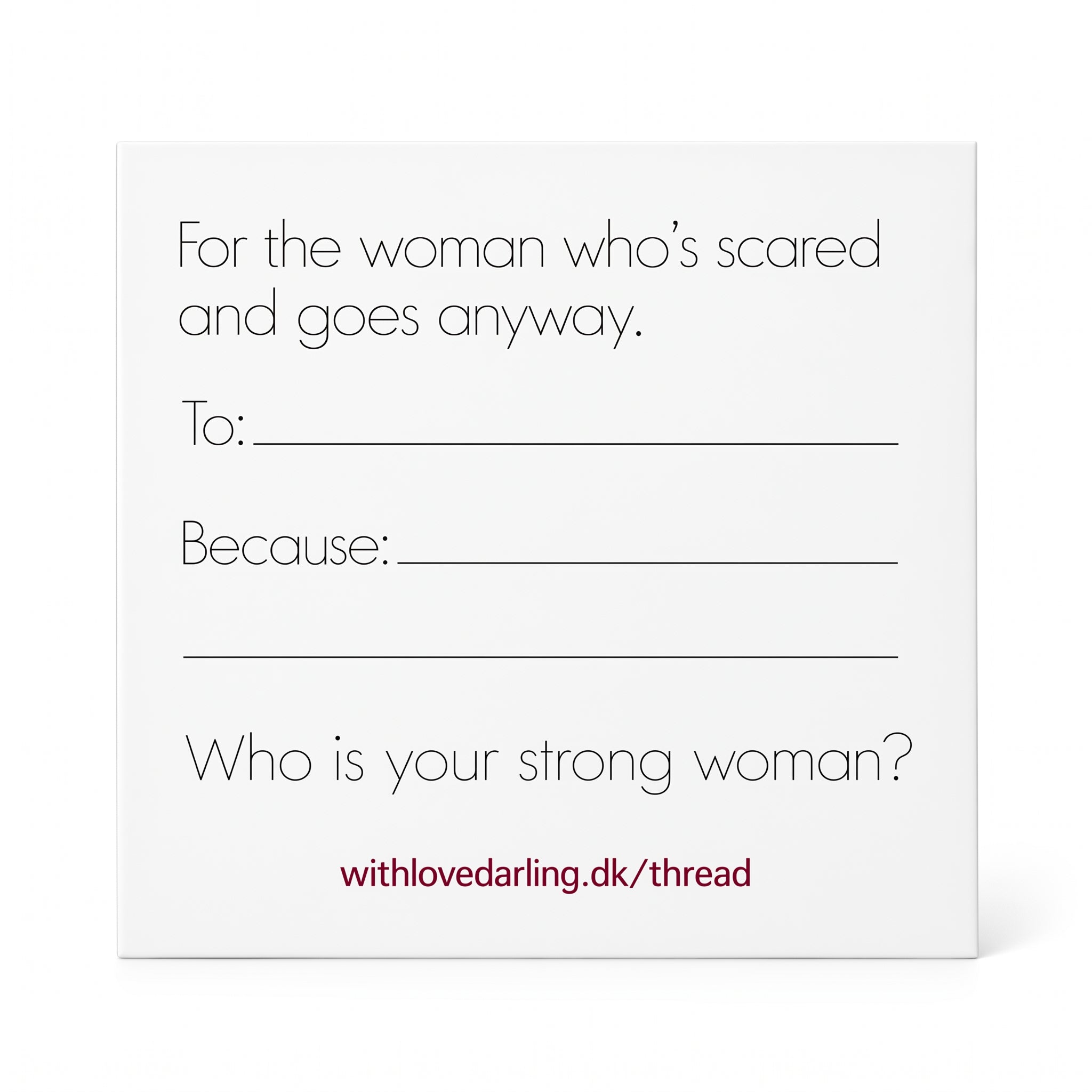 Red Thread 'STRONG'