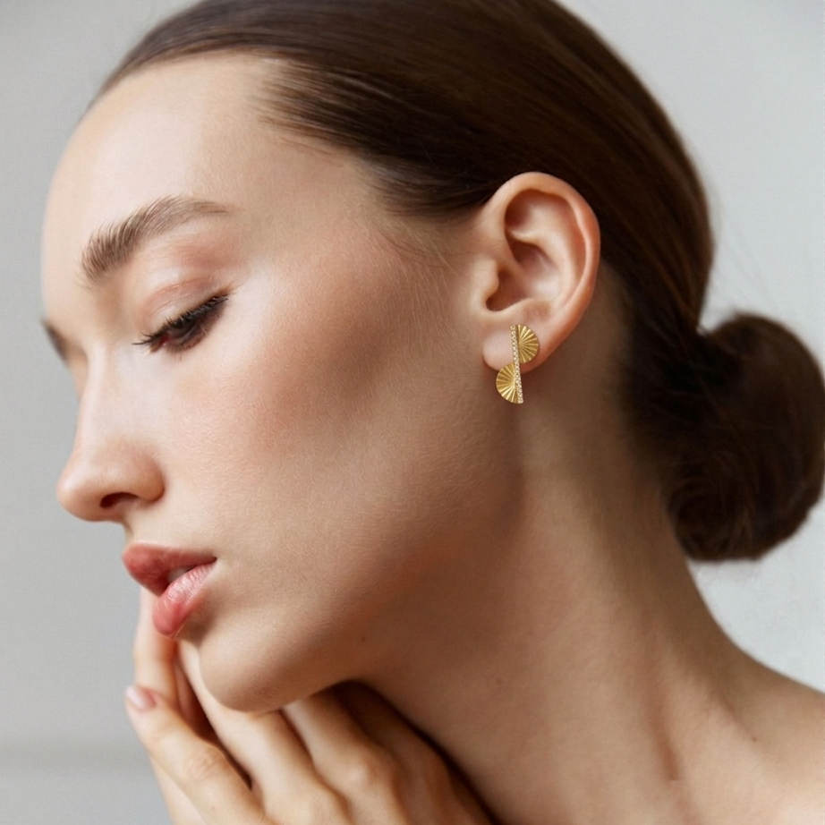 Fan Leaf Earrings
