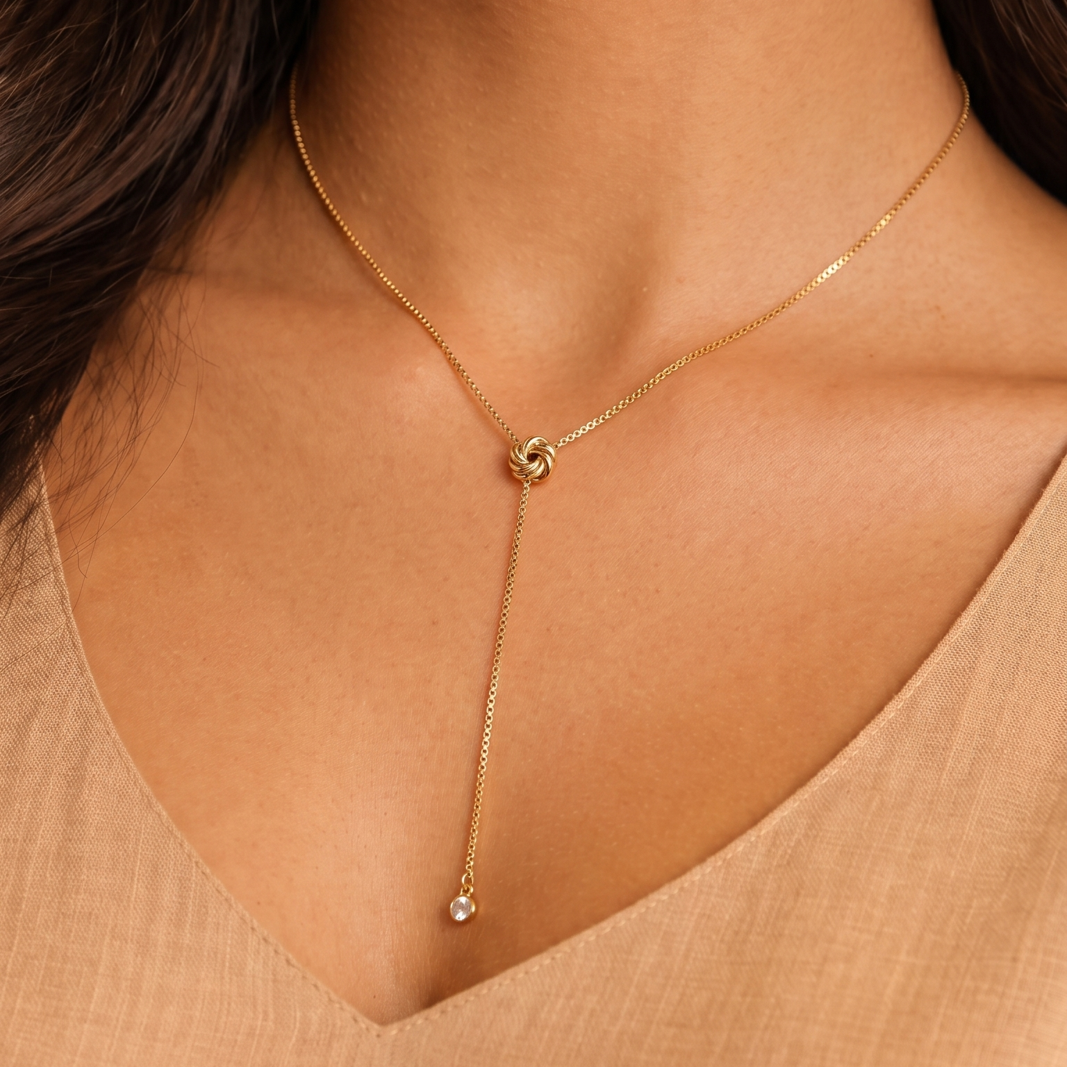 Knot Lariat Necklace