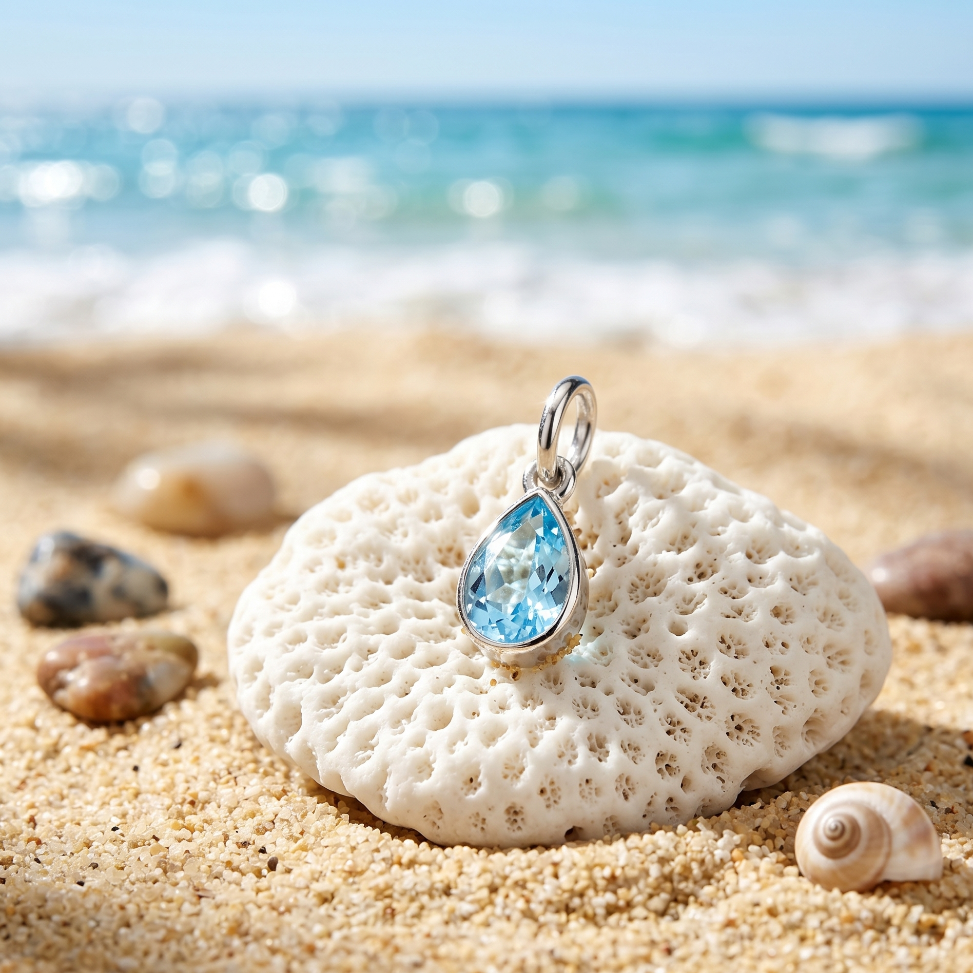 Water Drop Pendant Silver