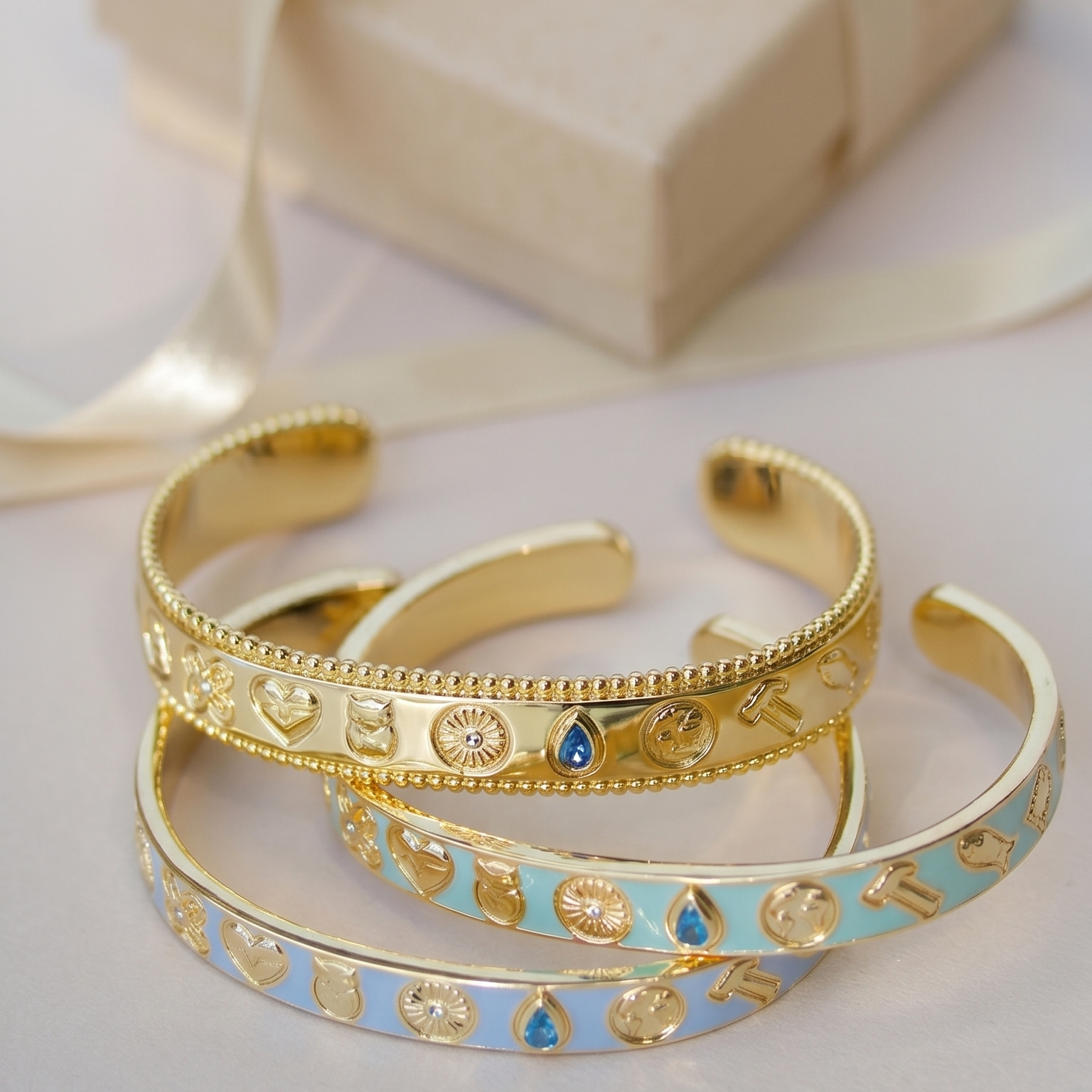 Global Goals Bangle Aqua