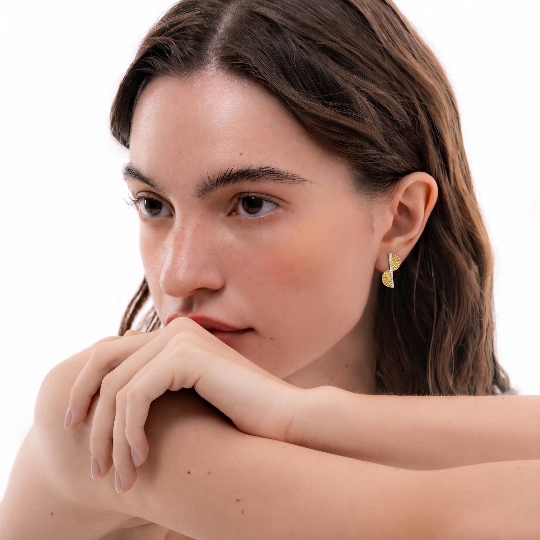 Fan Leaf Earrings