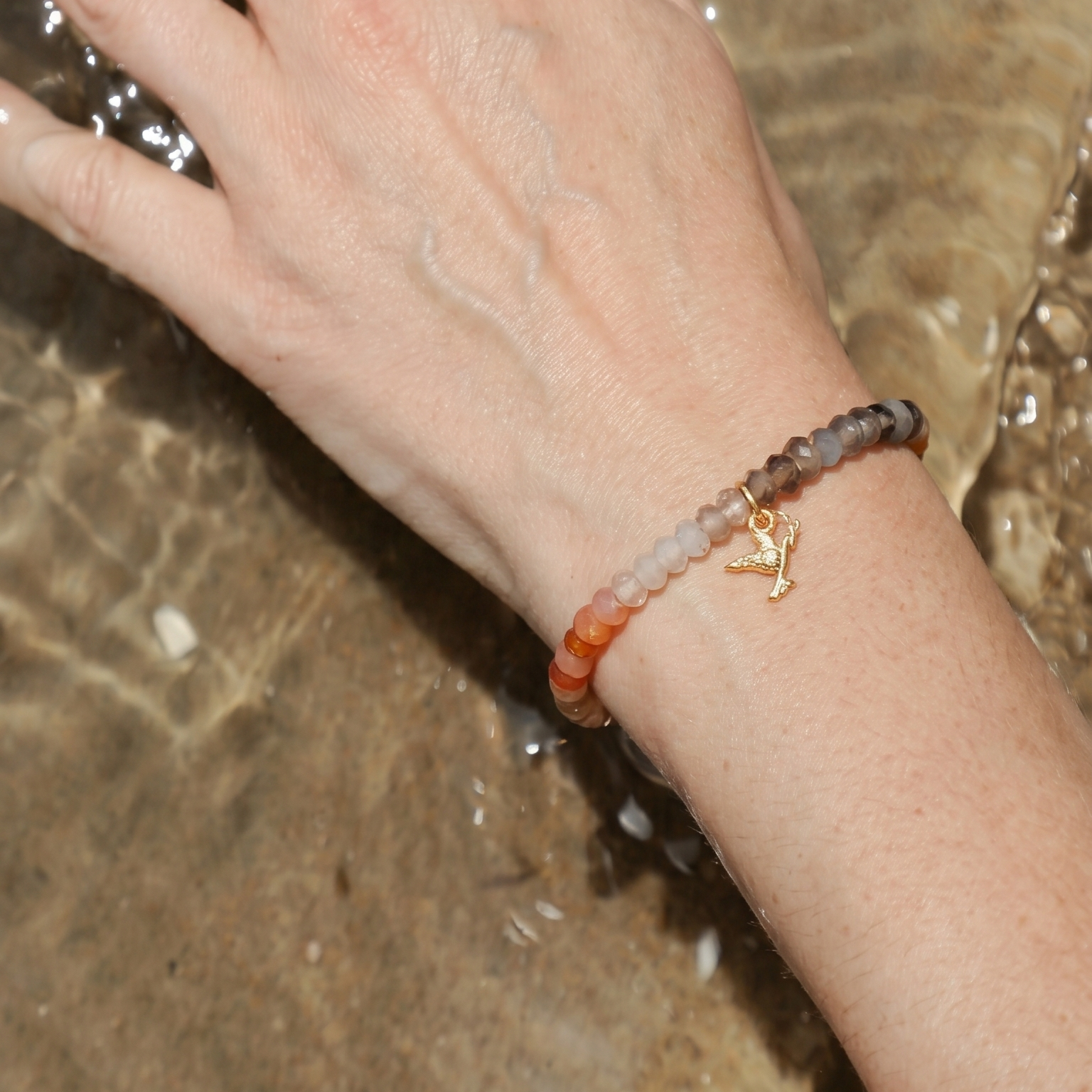 Moonstone Peace Bracelet
