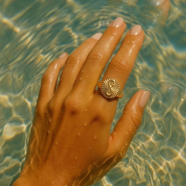 Infinity Signet Ring