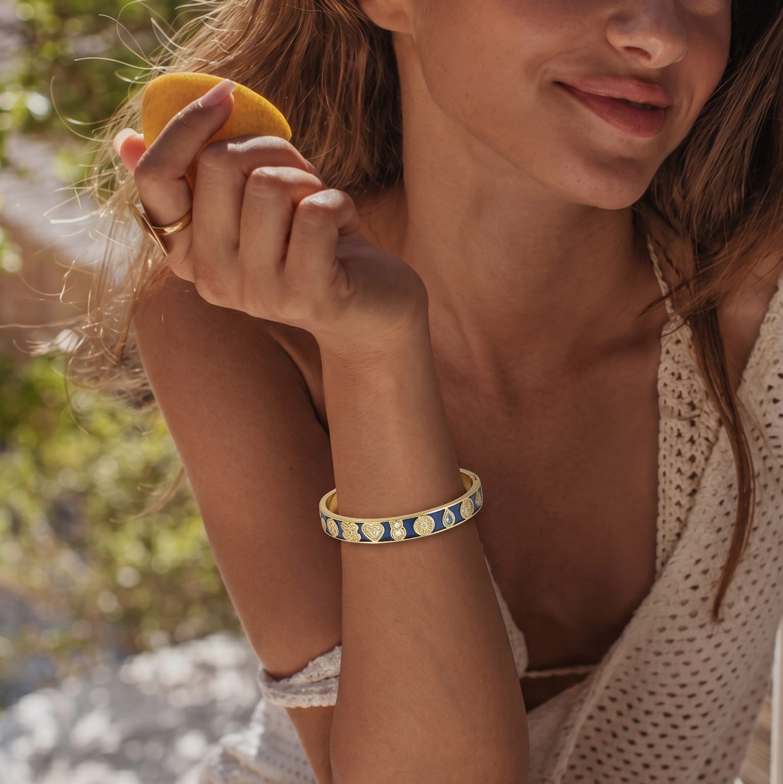 Global Goals Bangle Blue
