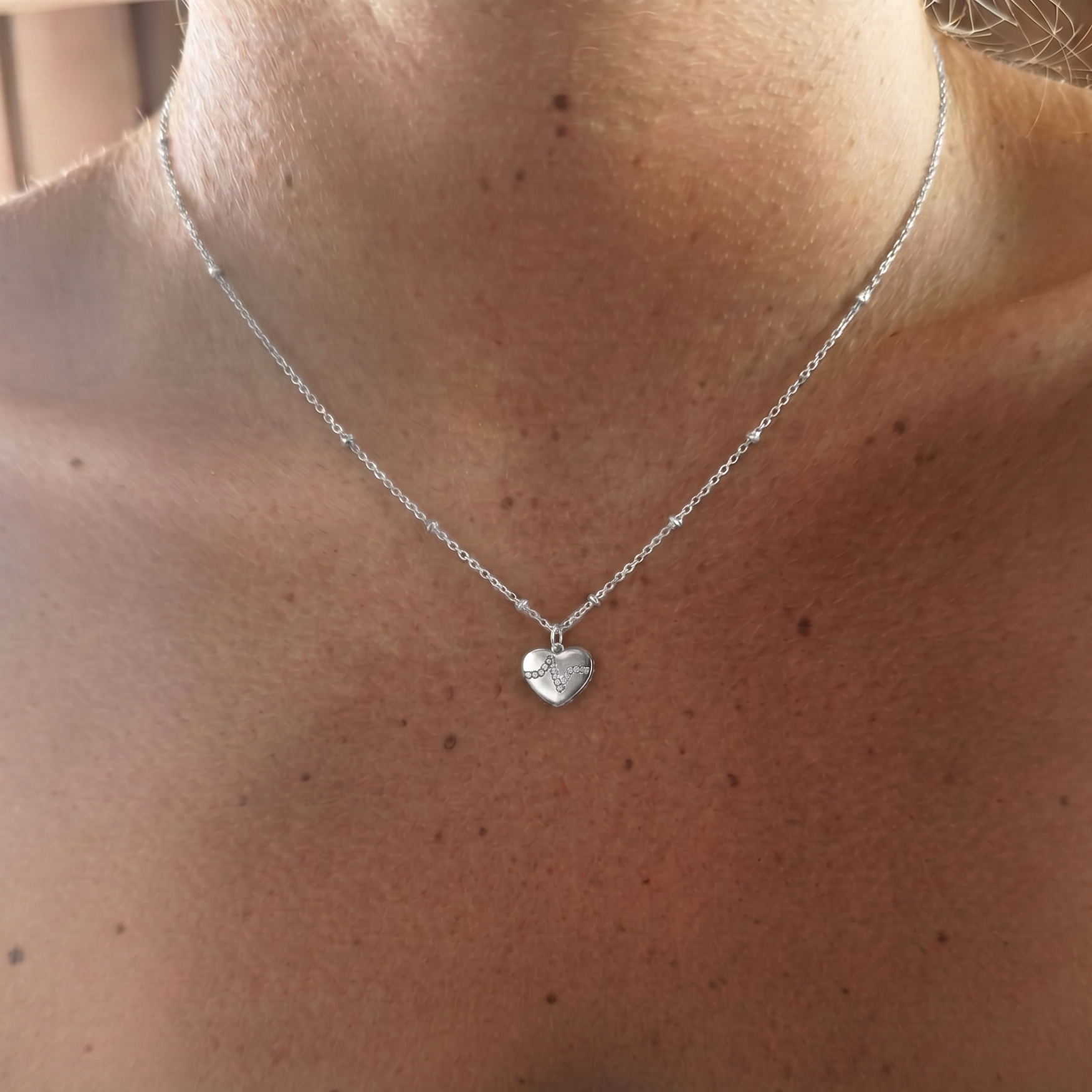 Heartbeat Necklace Sterling Silver