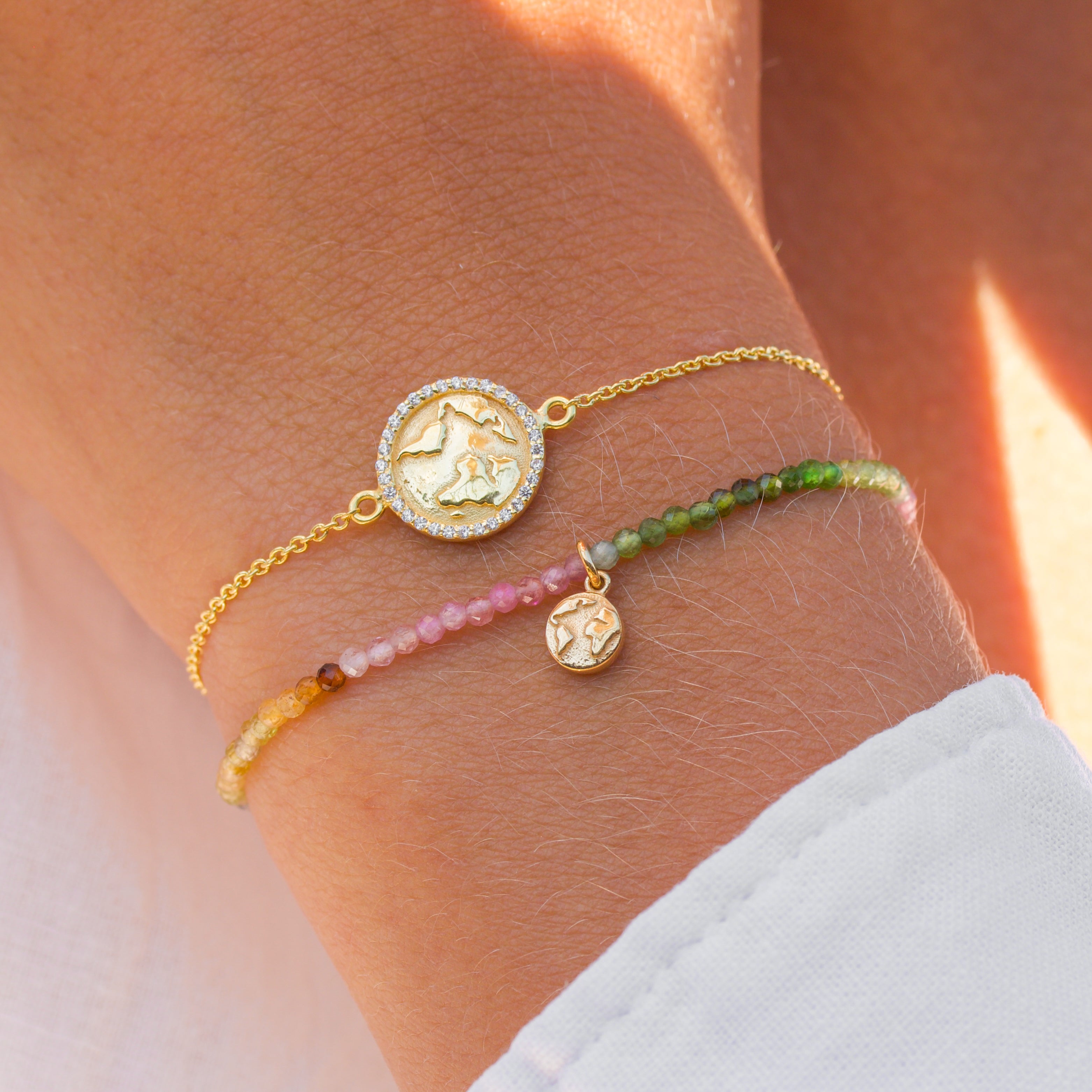 Mother Earth 🌍 Tourmaline Bead Bracelet