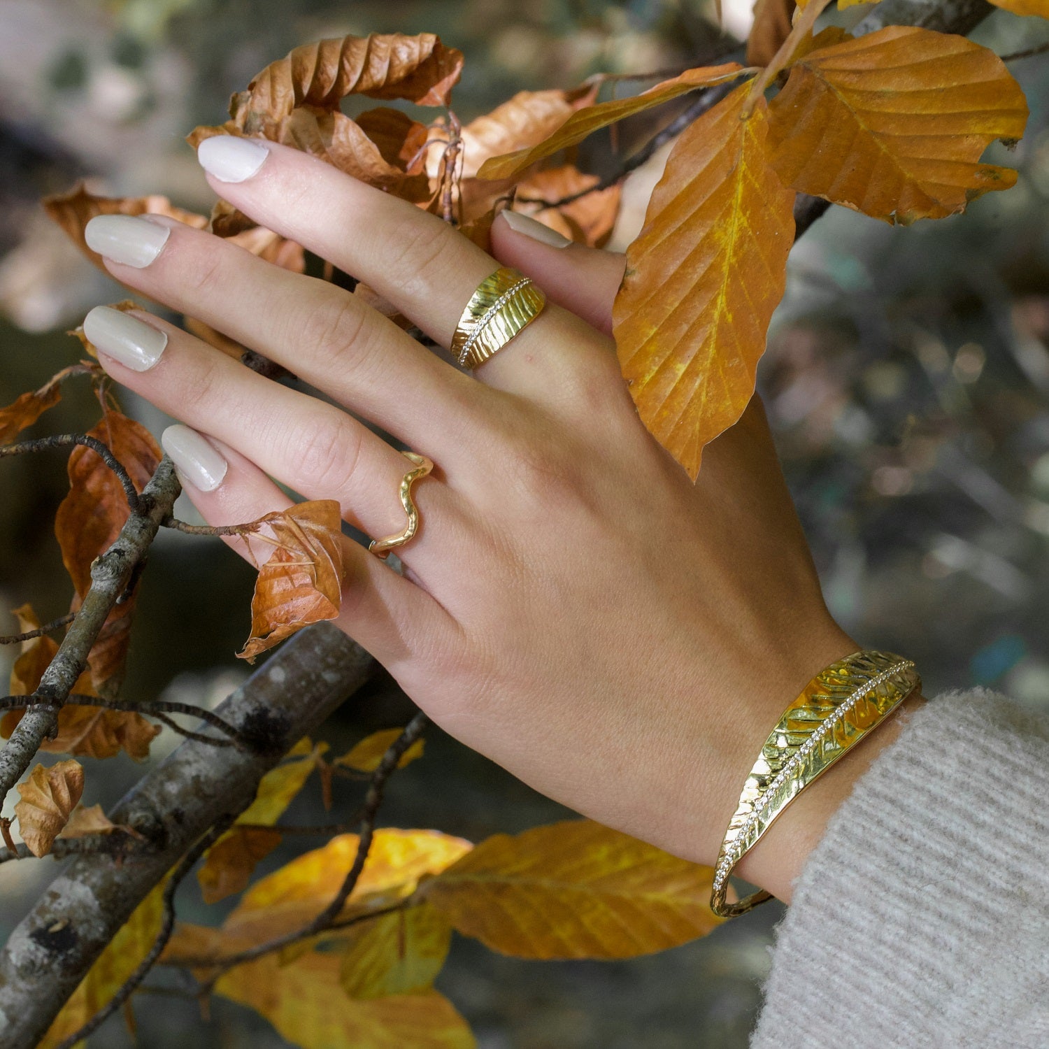 Ashok Leaf Ring
