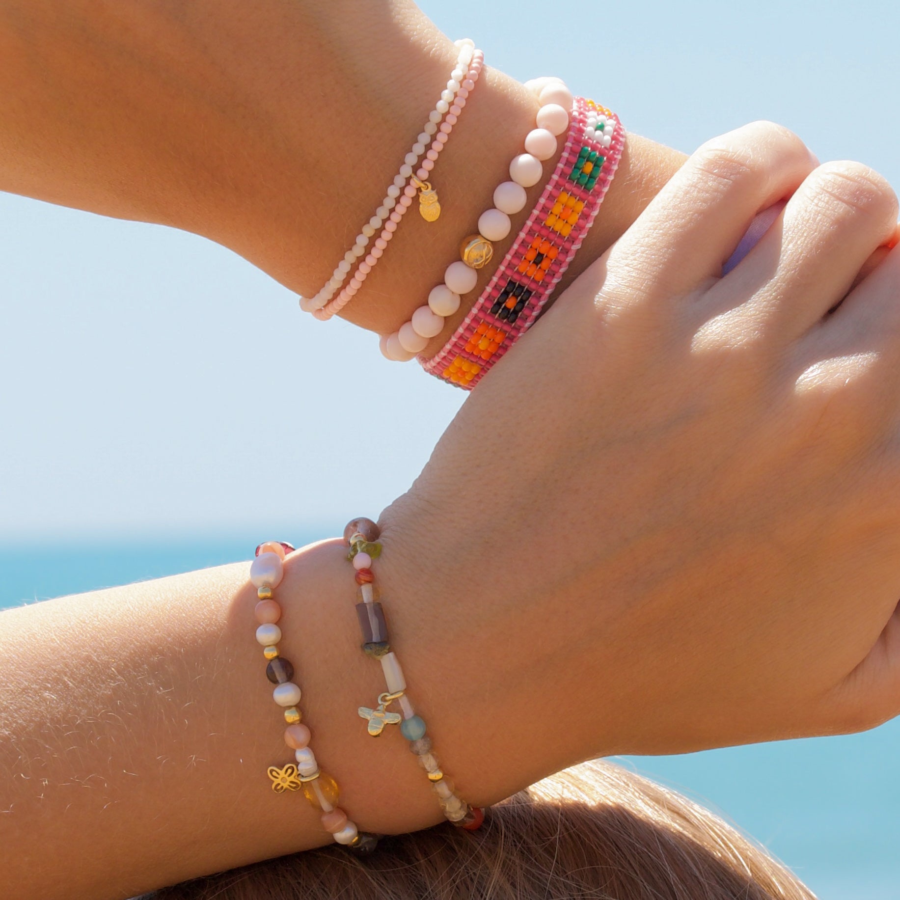 Pink Mosaic Bracelet