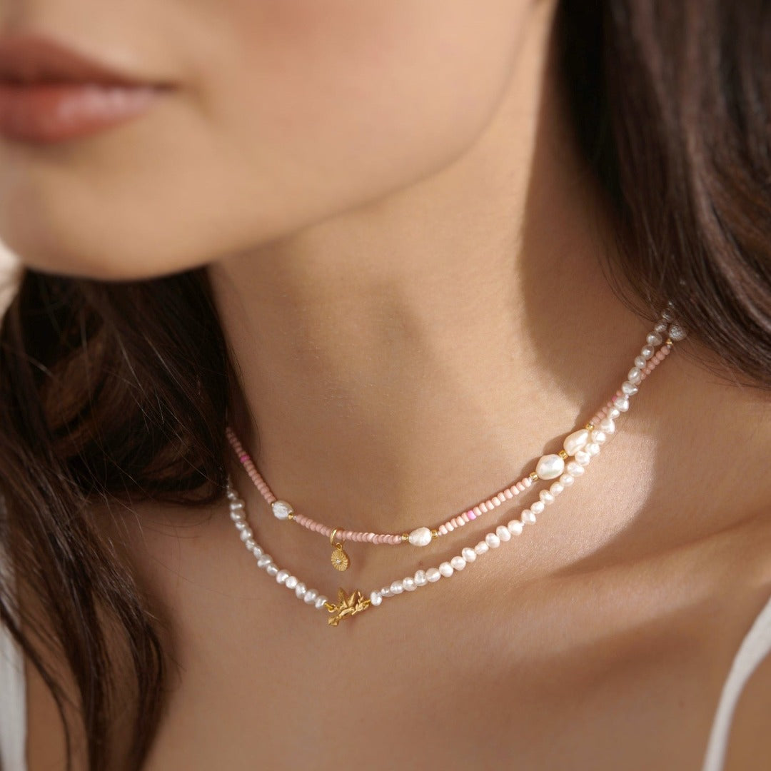 Peace 🕊️ Pearl Necklace