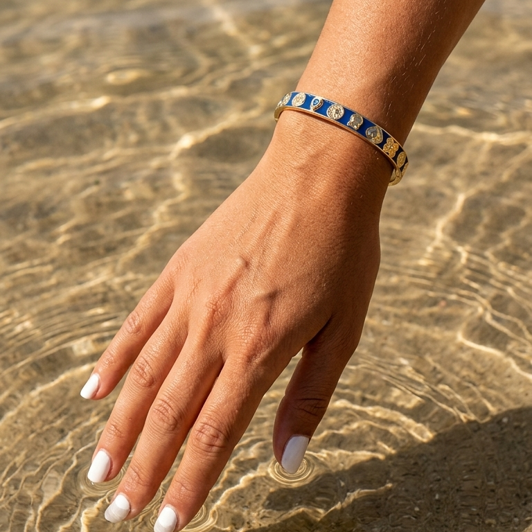 Global Goals Bangle Blue