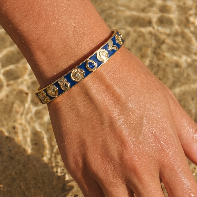 Global Goals Bangle Blue