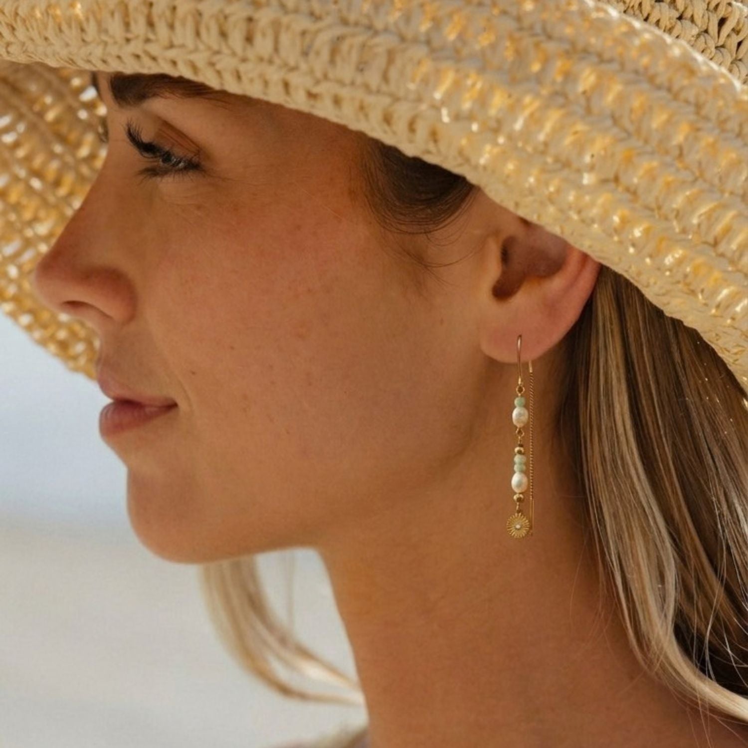 Innovation Beaded Chain Earring