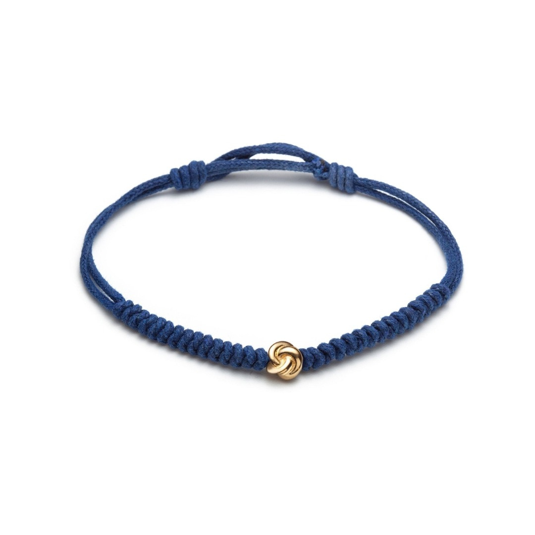 Knot Blue String Bracelet